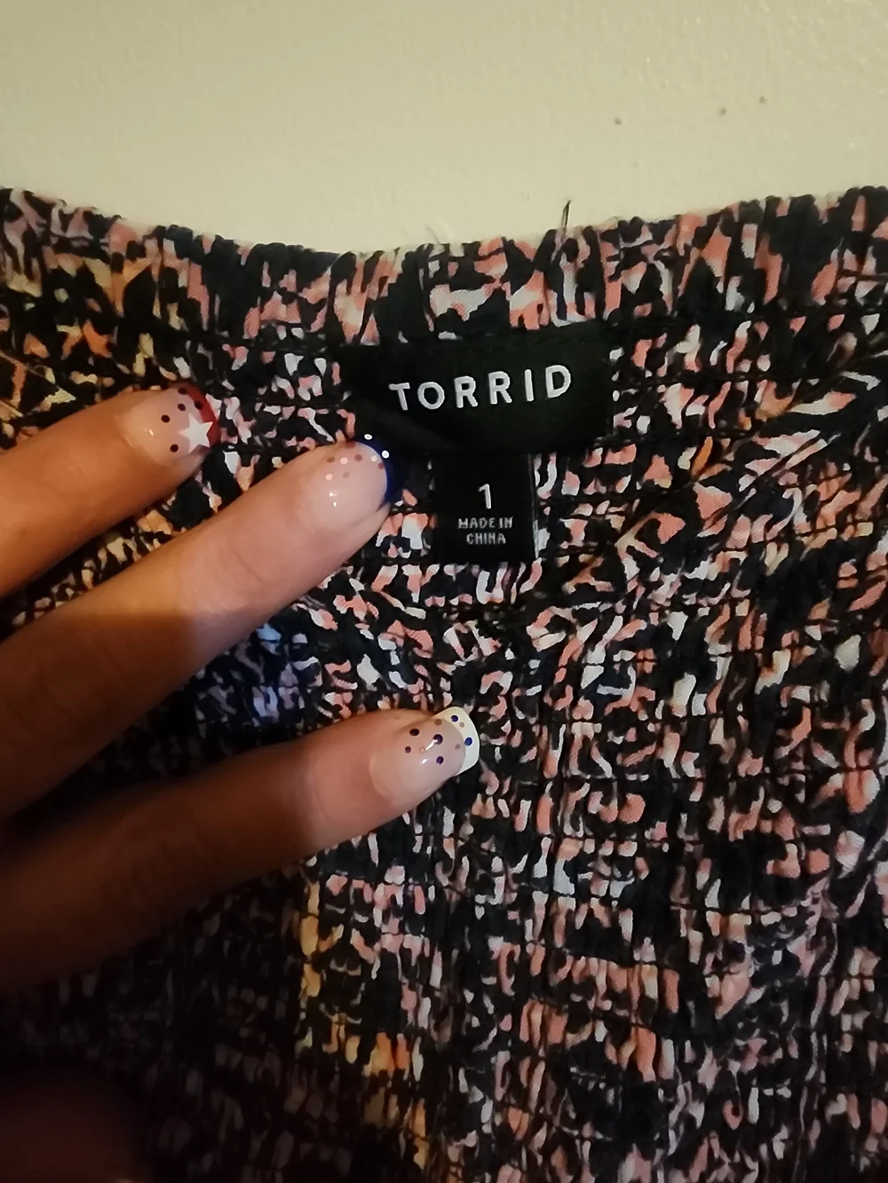 torrid Black and Pink Printed Spaghetti-Strap Midi Dress